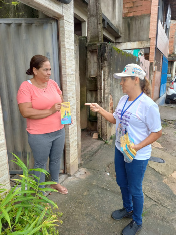 Equipe da Central de Serviços nas ruas