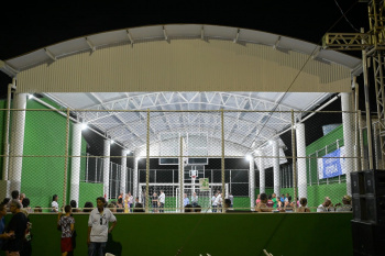 Entrega das obras da quadra poliesportiva do bairro Boa Vista