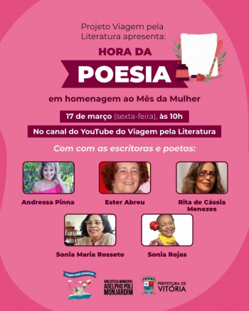 Encontro virtual homenageia as mulheres no mês de março.