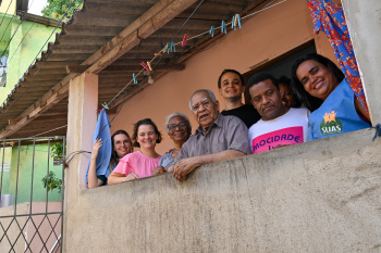 Visita do Sad e prefeito à casa de dona Neuzi