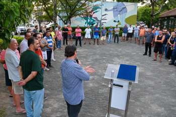 Ordem de serviço para reforma da cancha e bocha da Jardim da Penha