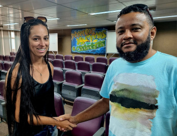 Priscila e Shelington no Vitória + Humana
