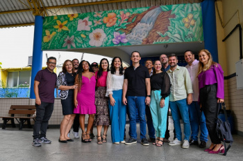Entrega da reforma e climatização da Emef Asfa