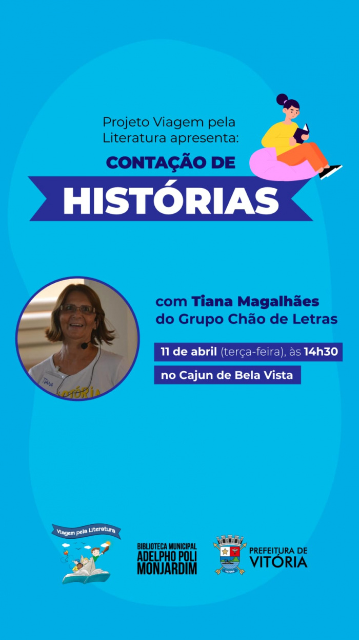 Atividade "Contação de Histórias" acontece na próxima terça-feira (11).