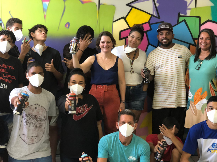Curso de grafite no Projovem Continental