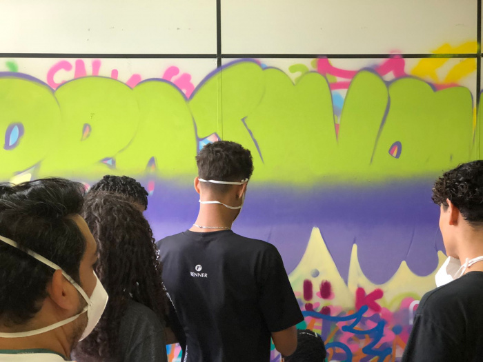 Curso de grafite no Projovem Continental