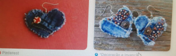 Artesanato produzido na oficina VaideJeans