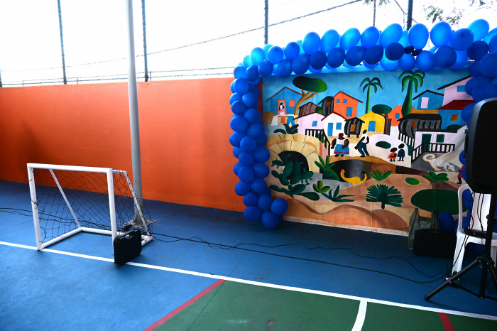 Entrega da quadra do CMEI Carlita Corrêa Pereira
