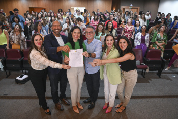 Pactuação de Metas da Educação no auditório da PMV