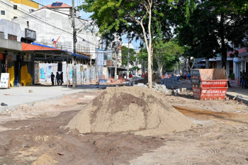 Visita às obras da Rua da Lama