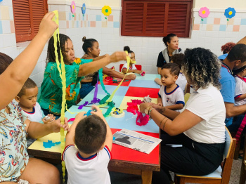 Dia da família no Cmei Ernestina Pessoa