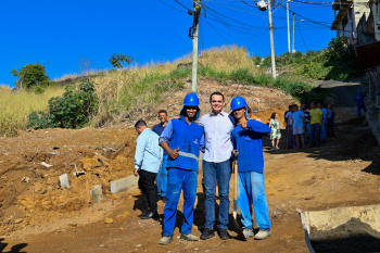 Visita às obras de Pavimentação da Rua Jacira Mendes em Resistência