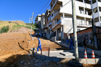 Visita às obras de Pavimentação da Rua Jacira Mendes em Resistência
