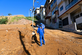 Visita às obras de Pavimentação da Rua Jacira Mendes em Resistência
