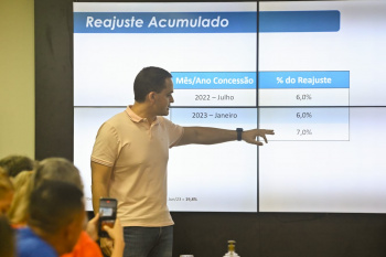 Anúncio do reajuste de 7% para os servidores da PMV