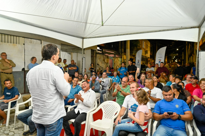 Entrega da obra de drenagem e pavimentação da Rua São Tiago