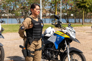 Guarda de Vitória participa de curso de pilotagem de moto