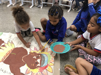 Crianças do Cmei Ocarlina Nunes Andrade participam do projeto “A volta ao mundo e várias histórias