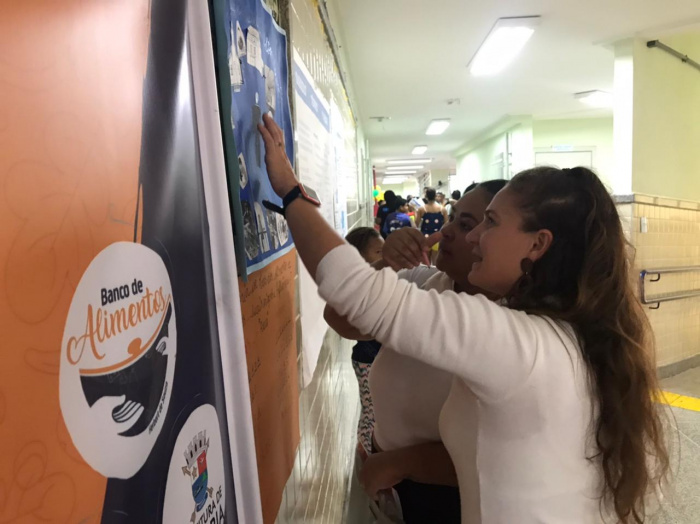Ação de educação alimentar e nutricional no Vitória com você