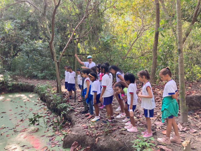 Parque Mulembá: estudantes fazem trilha e aprendem sobre Mata Atlântica