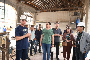 Visita às obras Mercado da Capixaba