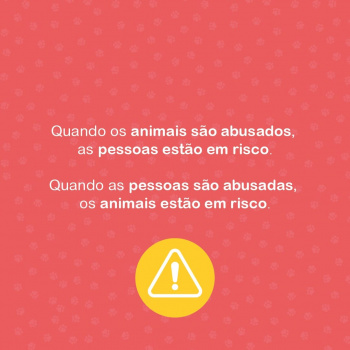 Campanha sobre maus-tratos de animais e violência contra mulheres