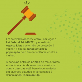 Campanha sobre maus-tratos de animais e violência contra mulheres