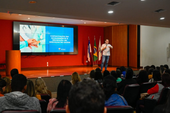 Início do treinamento dos 110 novos recepcionistas para unidades de saúde