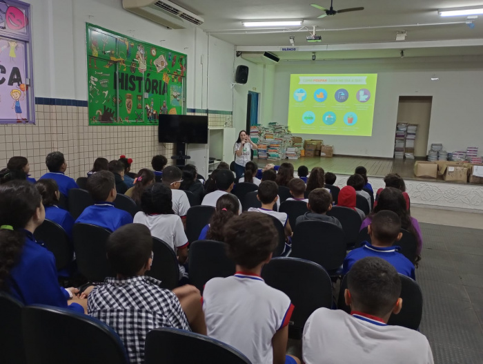 Crianças aprendem sobre separação de resíduos para serem multiplicadoras