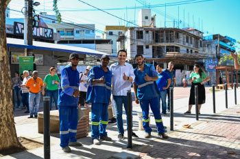 Visita técnica às obras da Rua da Lama