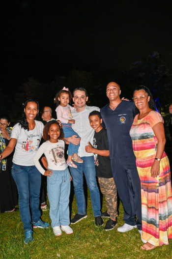 Welington Santos, estudante de enfermagem da Ufes, no concerto da banda sinfônica