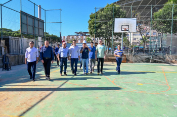 Visita Técnica às Obras de Cobertura da Quadra de Itararé