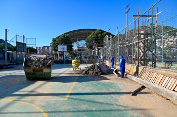 Visita Técnica às Obras de Cobertura da Quadra de Itararé