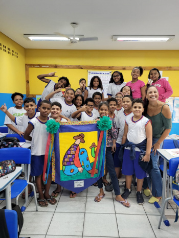 Exposição de trabalhos de estudantes da Emef IJSSL