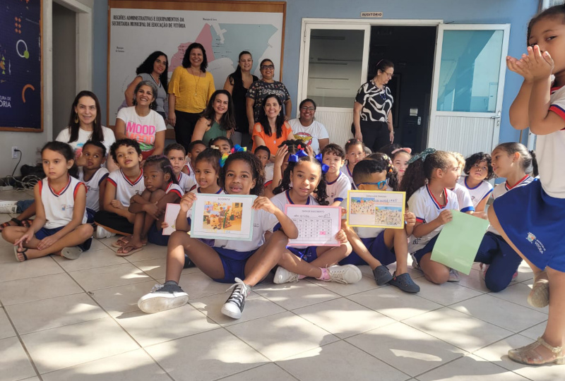 Crianças do Cmei Yolanda Lucas visitam sede da Secretaria de Educação ...