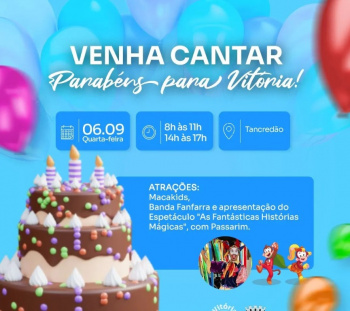 Aniversário de Vitória no Tancredão