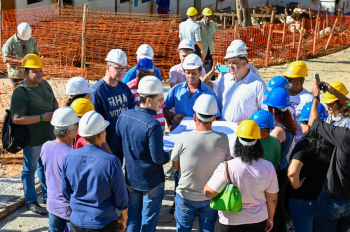 Visita às obras da nova Emef Irmã Jacinta