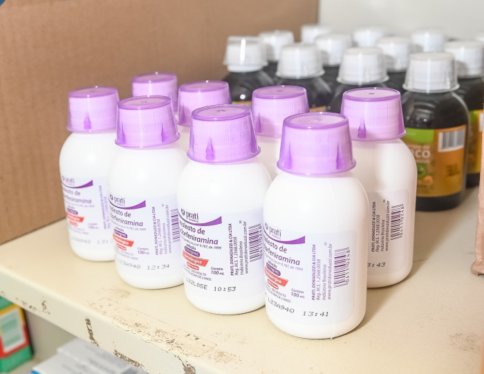 Medicamentos em Farmácia de Unidade de Saúde.