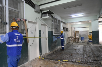 Visita técnica às obras da Emef Adilson da Silva Castro