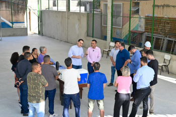 Visita técnica às obras da Emef Adilson da Silva Castro
