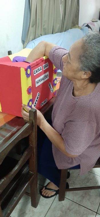 Idosa atendida pelo SAD