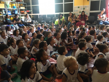 Alunos da educação infantil aprendem sobre a importância do manguezal