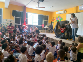 Alunos da educação infantil aprendem sobre a importância do manguezal
