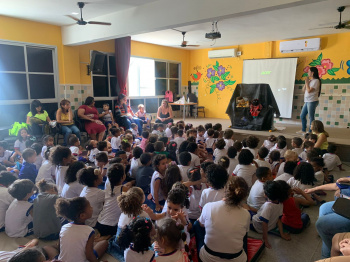Alunos da educação infantil aprendem sobre a importância do manguezal