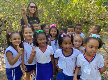 Crianças do Cmei RDA se encantam em jornada cultural na aldeia Piraquê-açu