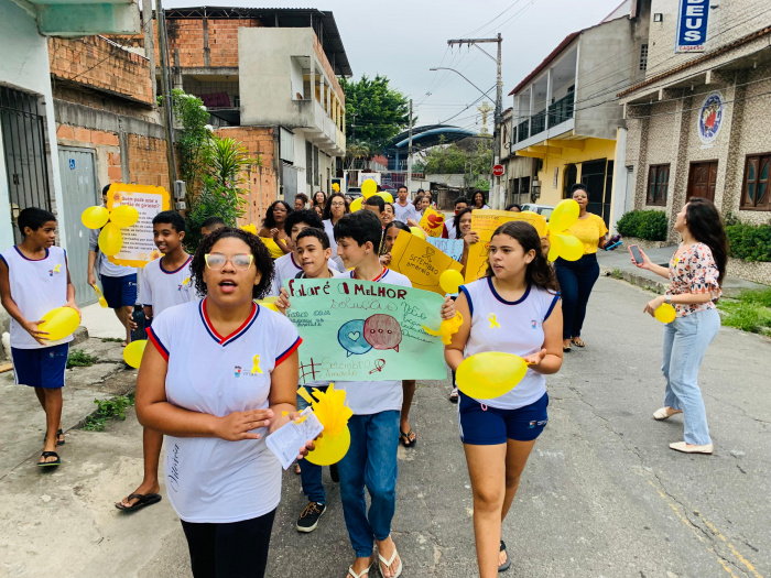 Emef Neusa Nunes Gonçalves promove "Caminhada pela Vida" em prol da saúde mental