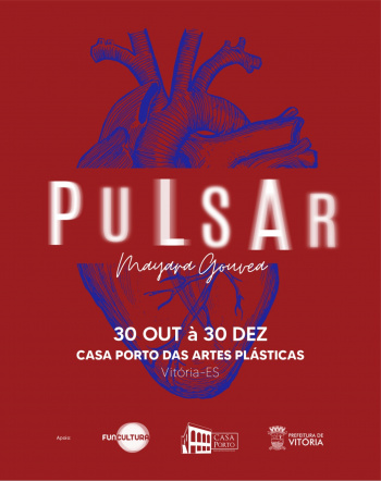 Cartaz exposição "Pulsar".