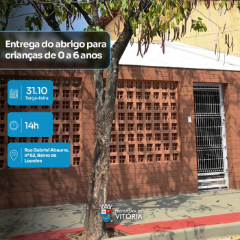 PMV inaugura novo espaço de acolhimento para crianças nesta terça (31)