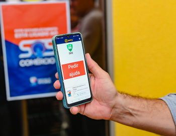 SOS Comércio - Conexão Lojista, Aplicativo e CIOM (Central Integrada de Operações e Monitoramento)