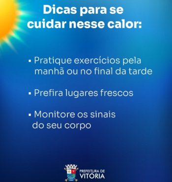 Dicas para enfrentar o calor